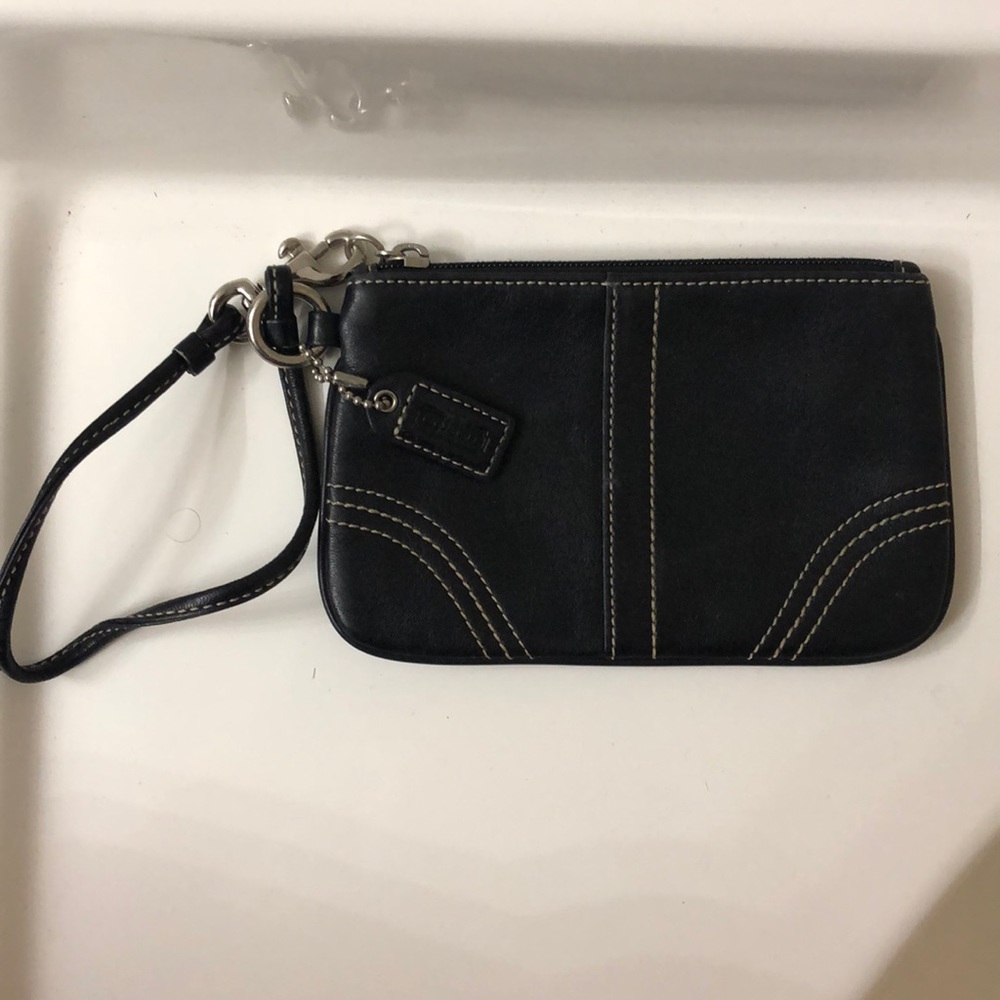 Black Coach Wristlet